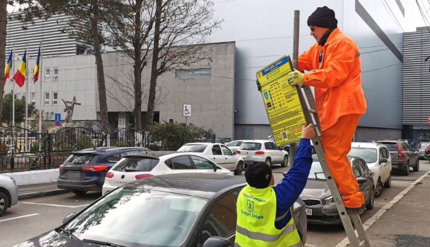 Instalarea panourilor privind plata parcării prin SMS sau alte modalități, în baza HCL 123/2021