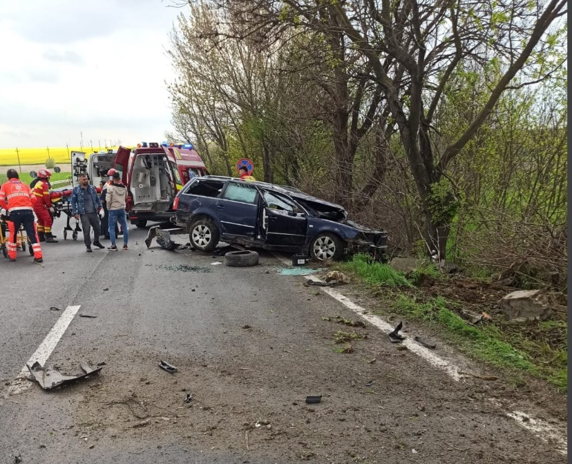 Accident rutier. Foto: ISU Dobrogea