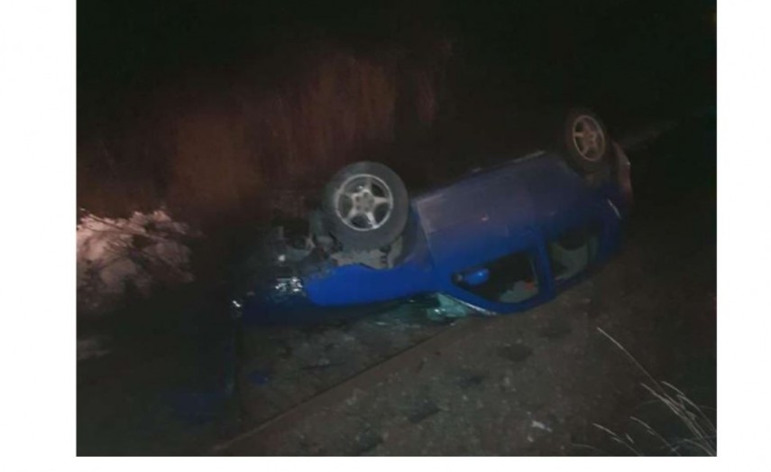 Accident rutier in Constanta. O masina s-a rasturnat! 