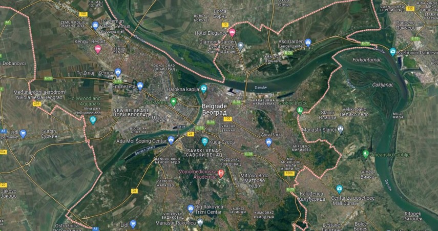 Belgrad. Sursa foto: Google Maps