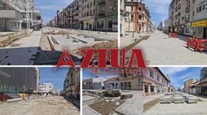 FOTOREPORTAJ Cum arată strada Ștefan cel Mare din Constanța la câteva zile după ce a fost scos pavajul recent instalat (GALERIE FOTO+VIDEO)