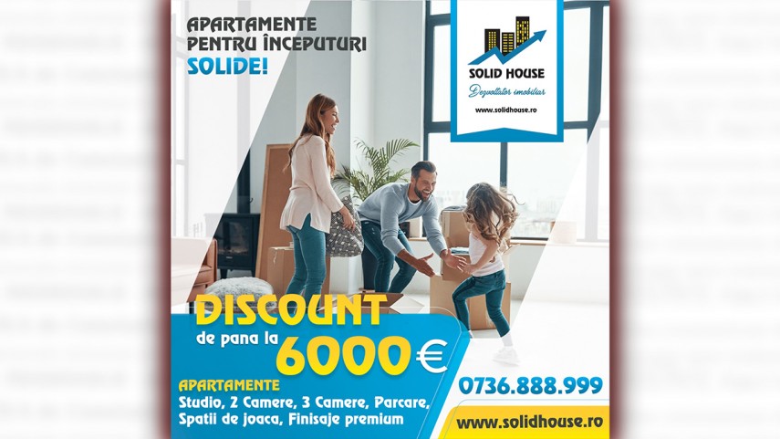 Solid House - discounturi de pana la 6.000 de euro la achizitia unui apartament nou in Constanta