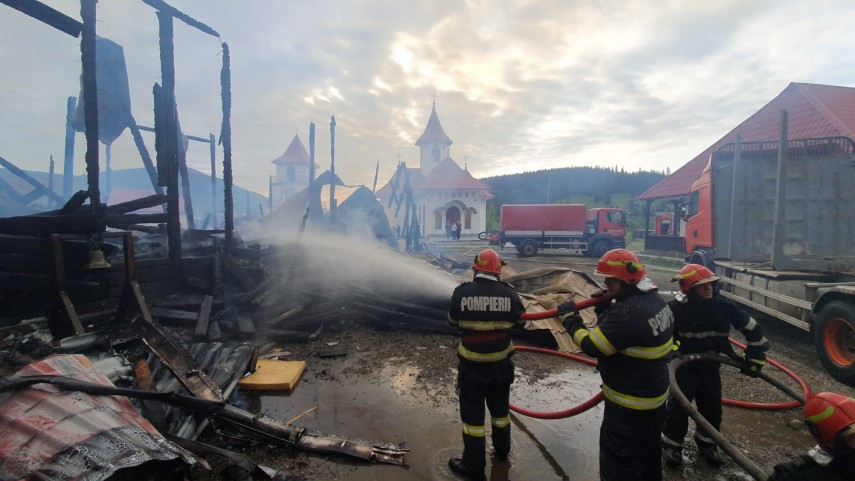 Incendiu. Foto: ISU Suceava