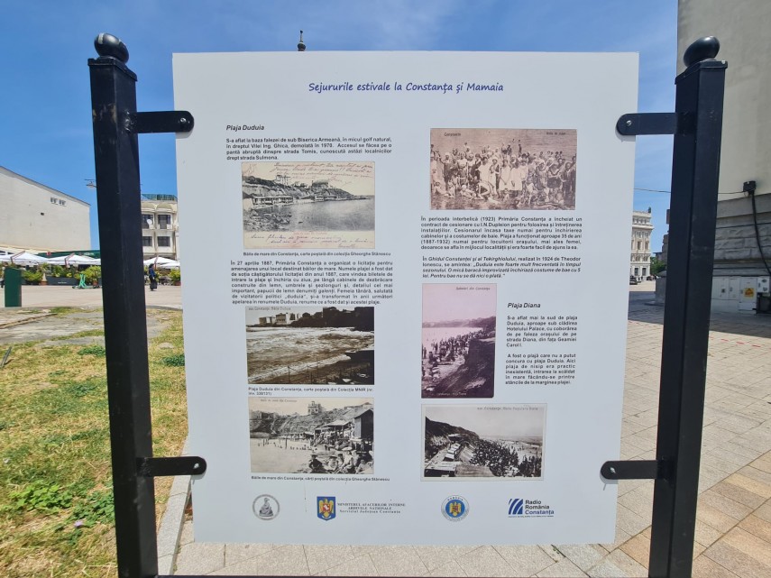 „Plaja Duduia – Accesul se făcea pe o pantă abruptă dinspre strada Tomis, cunoscută astăzi localnicilor drept strada Sulmona“ „Plaja Diana era aproape sub clădirea Hotelului Palace“