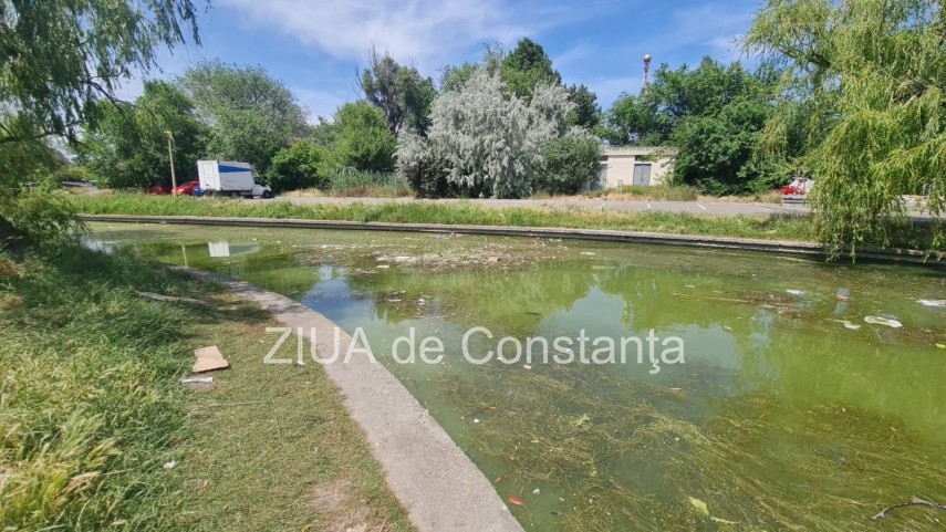 peisaj dezolant la inceput de sezon estival in constanta canalul care face legatura dintre lacul tabacariei