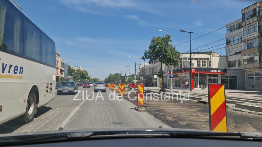 imagini din traficul constantean se asfalteaza in zona dintre trocadero si dacia foto video 816433