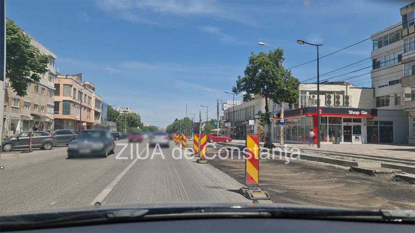 imagini din traficul constantean se asfalteaza in zona dintre trocadero si dacia foto video 816433
