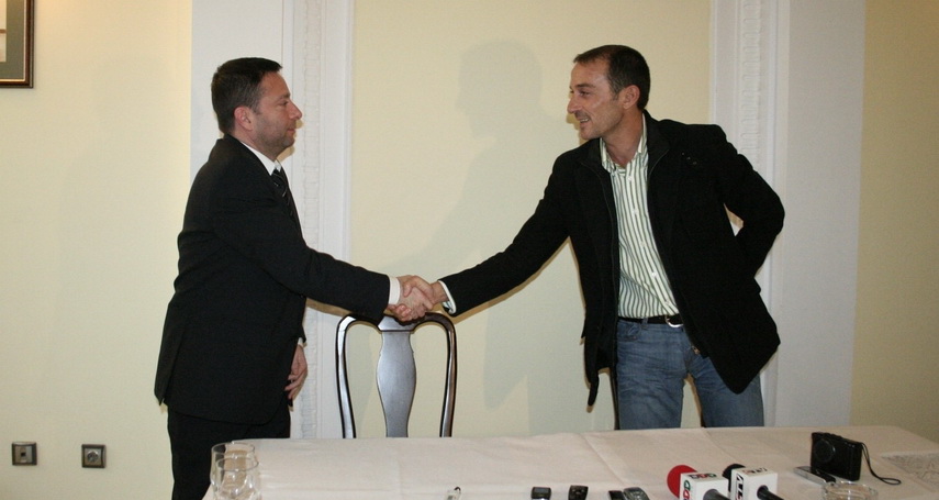 Valentin Răducu Preda și Radu Mazăre, fost primar al municipiului Constanța.  