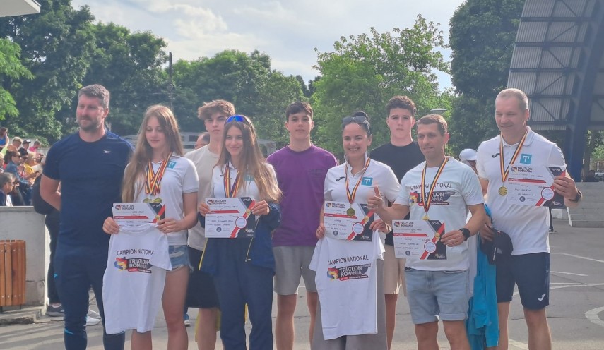 Medalii pentru sportivii de la Trident Triathlon Team Constanta la Campionatul National de Triatlon Super Sprint (GALERIE FOTO)