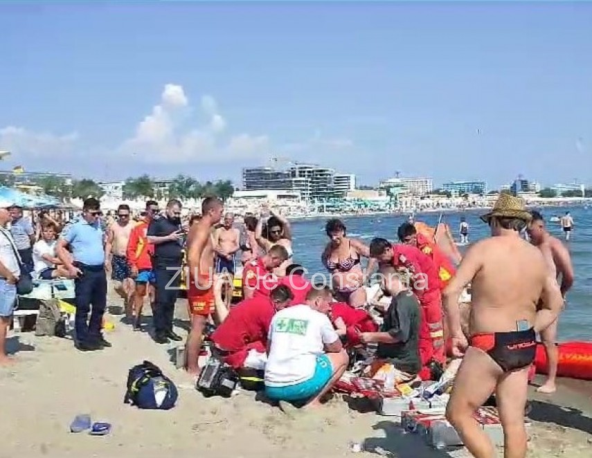 alerta in statiunea mamaia o persoana scoasa inconstienta din mare intervin salvatorii 819704
