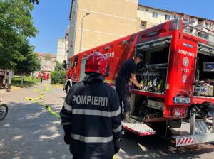 Incendiu la un apartament din municipiul Sibiu! Cauza care a dus la izbucnire (FOTO)