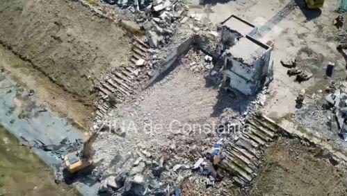 Constanța Cum arată stadionul „Gheorghe Hagi“, în a treia zi de la startul demolării (GALERIE FOTO + VIDEO)