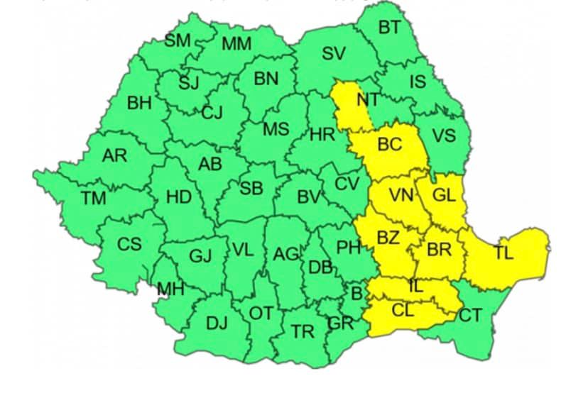 Sursă foto: Meteo România