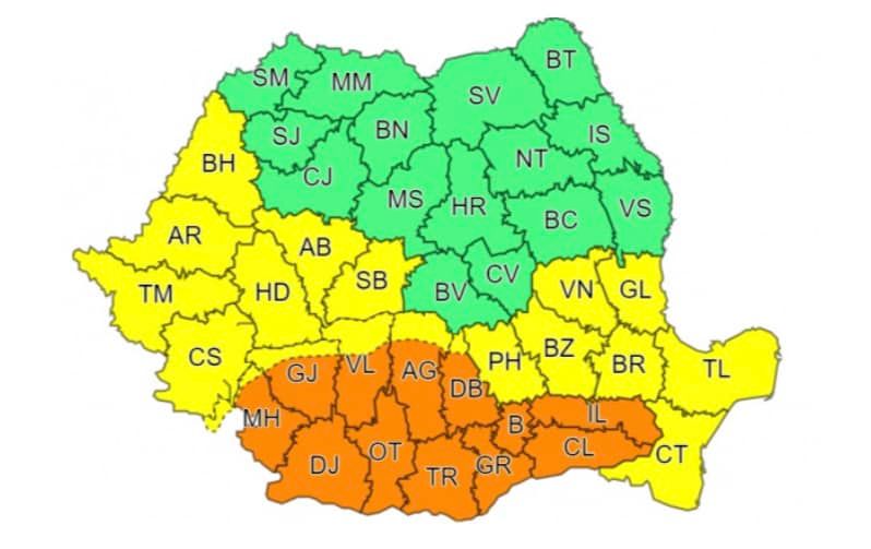 Sursă foto: Meteo România