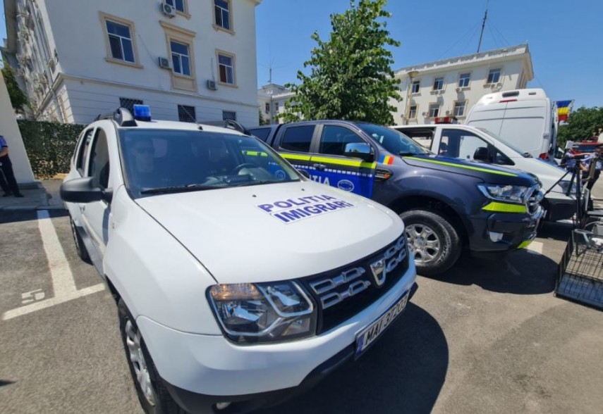 Mașină a Poliției de Frontieră. Foto cu rol ilustrativ.