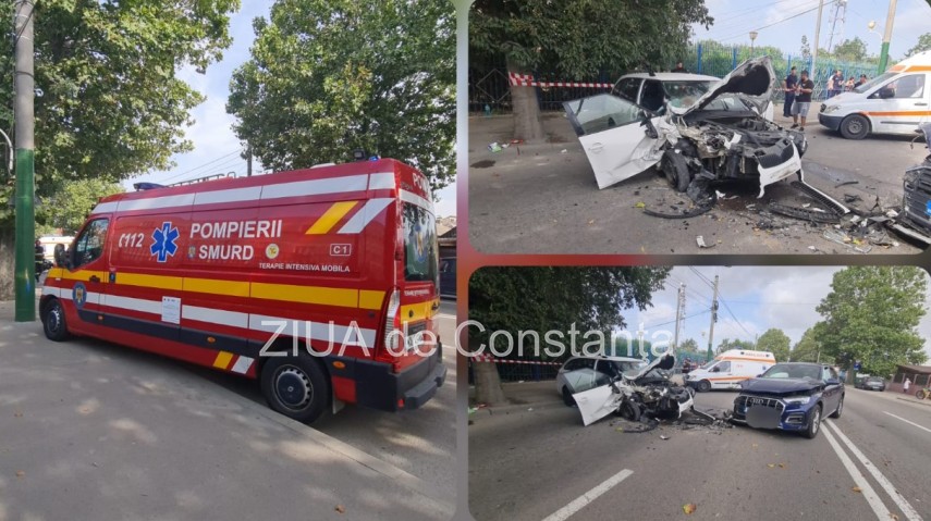 Accident rutier. Foto  ZIUA de Constanța