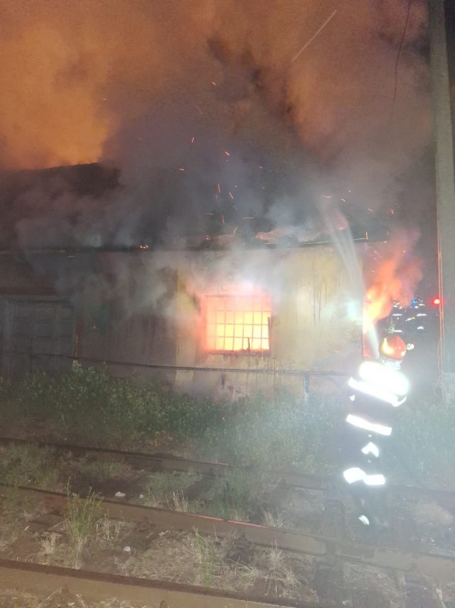 Incendiu în Băile Felix. Sursă foto: ISU Bihor