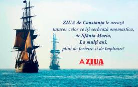 ZIUA de Constanța le urează tuturor celor ce își serbează onomastica de Sfânta Maria, La mulți ani! 