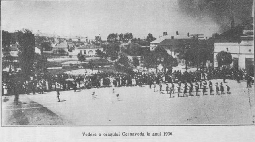 Cernavodă, 1936. Sursă foto: „Istoricul orașului Cernavodă”, de Ioan I. Mușat 