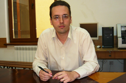 Magistratul Mihail Stănescu-Sas, în timpul mandatului de președinte al Judecătoriei Constanța