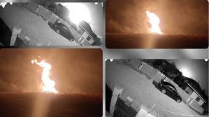 Imagini șocante Explozia devastatoare de pe șantierul Autostrăzii A7 surprinsă de camerele de supraveghere din zonă (VIDEO)