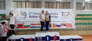 Gimnastică Evelina Papană, campioană balcanică, la individual compus și cu echipa (GALERIE FOTO)