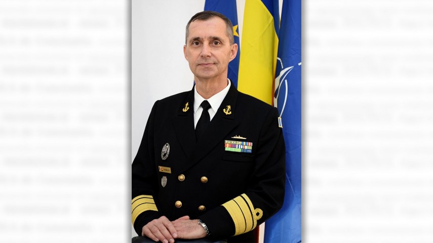 Contraamiral de flotilă Valentin Iacoblev, comandantul Componentei Navale