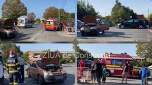 Accident rutier la Eforie Sud, județul Constanța (GALERIE FOTO+VIDEO)  