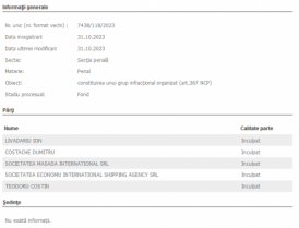 DIICOT Constanta, trimitere in judecata! Printre inculpati, Economu International Shipping Agency SRL, firma administrata, pana de curand, de presedintele Comunitatii Elene din Constanta  
