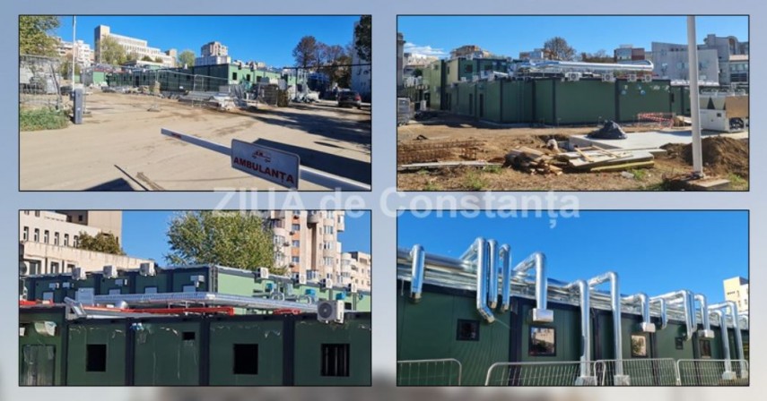 Fotoreportaj Constanta: Lucrarile continua la Spitalul Modular (FOTO+VIDEO)  