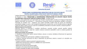 Reabilitarea și modernizarea infrastructurii de utilitate publică pentru valorificarea atracțiilor turistice în Orașul Eforie