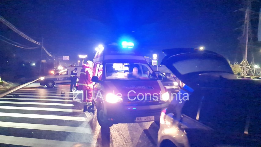 accident rutier in zona sensului giratoriu de la cumpana un pieton a fost ranit foto video 835112