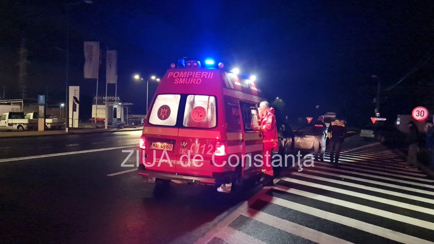accident rutier in zona sensului giratoriu de la cumpana un pieton a fost ranit foto video 835112