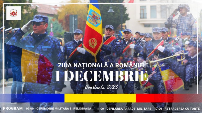 Știri Constanta azi: Repetitii pentru festivitatile dedicate Zilei Nationale a Romaniei, la Constanta 