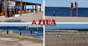 În Mamaia, Constanța, se face plajă la început de noiembrie (FOTO+VIDEO)