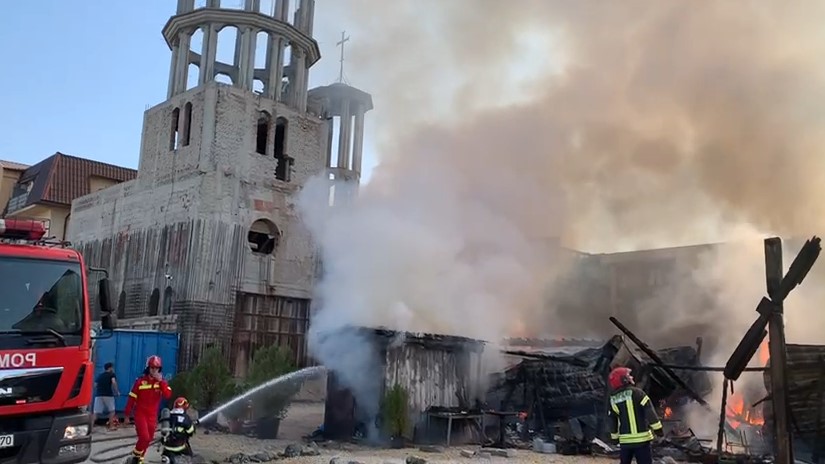 Incendiu la Biserica Sf Ecaterina