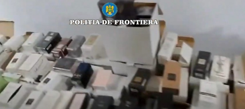 ​Constanta: Parfumuri susceptibile a fi contrafacute in valoare de 160.000 lei, confiscate de politistii de frontiera de la PTF Vama Veche (VIDEO)