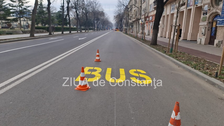 stiri constanta atentie soferi se pregateste banda pentru autobuz pe bulevardul ferdinand foto video