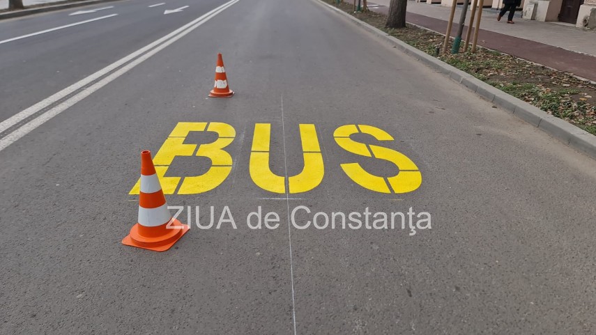 stiri constanta atentie soferi se pregateste banda pentru autobuz pe bulevardul ferdinand foto video