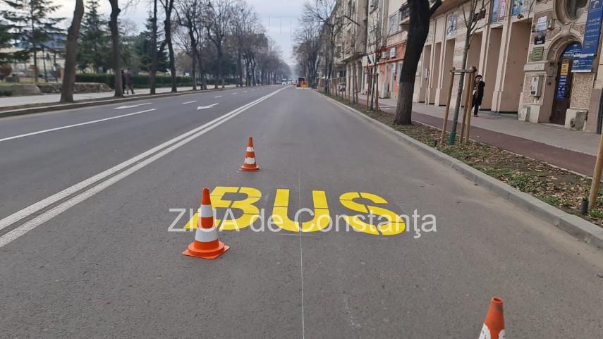 stiri constanta atentie soferi se pregateste banda pentru autobuz pe bulevardul ferdinand foto video