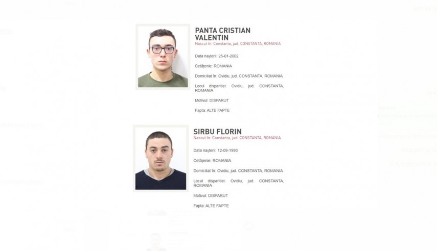 Cei doi tineri cautati pe Lacul Siutghiol, dati disparuti. Oficial de la Politia Romana (GALERIE FOTO+VIDEO)