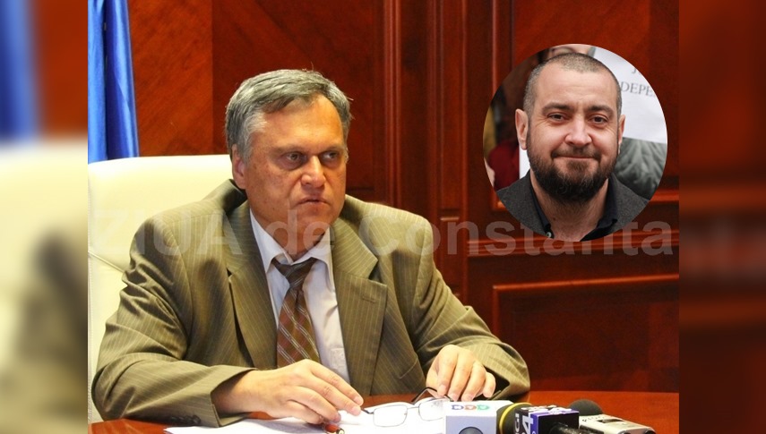 Adrian Viorel Nicolaescu, fost prefect al județului Constanța, și Andrei Bodean, procuror șef al DNA Constanța. 
