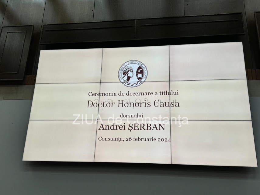 LIVE TEXT: Regizorul Andrei Șerban primeste titlul de doctor Honoris Causa din partea Universitatii Ovidius Constanta (FOTO+VIDEO)  