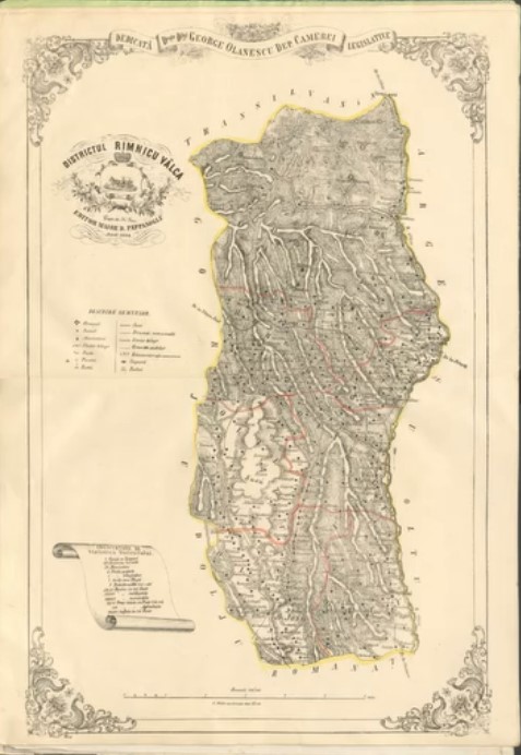 Atlasul geografic si statistic al Romaniei publicat in 1864, expus la Muzeul National de Istorie  