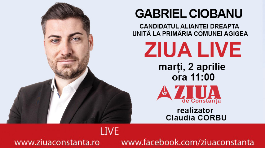 ZIUA LIVE: Viziunea si strategia pentru renasterea comunei Agigea. Interviu cu candidatul ADU la Primaria Agigea, Gabriel Ciobanu   