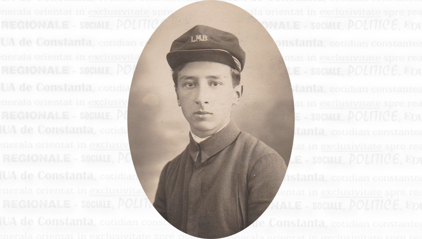 Sursa foto: 1915, George Vintilă, elev la LMB colecția Duicu