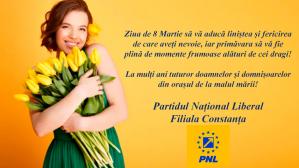 Partidul Național Liberal - Filiala Constanța, mesaj de 8 Martie  