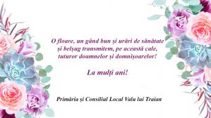 Primăria și Consiliul Local Valu lui Traian, mesaj de 8 Martie  