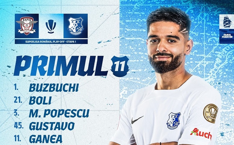 LIVE TEXT. Superliga 2023/2024: Rapid Bucuresti - Farul Constanta, meciul de debut in play-off. Louis Munteanu, dubla de senzatie!                     