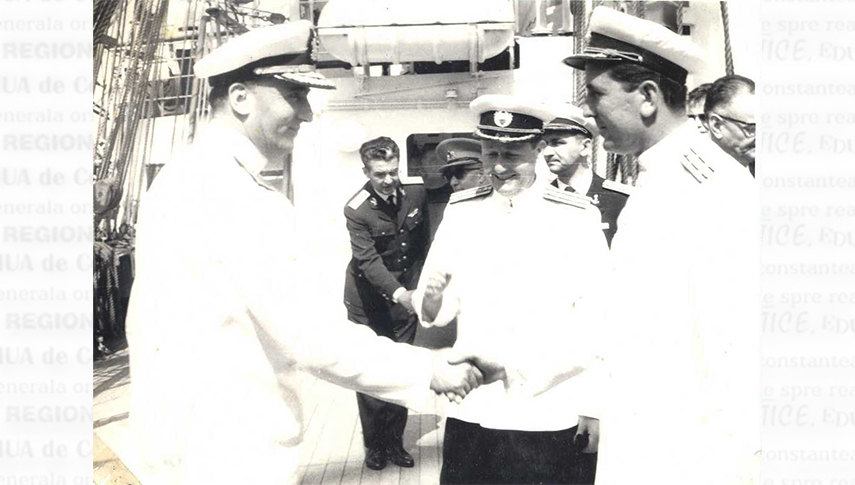 Istanbul, iulie 1968. Vizită protocolară la bordul navei-școală „Mircea”